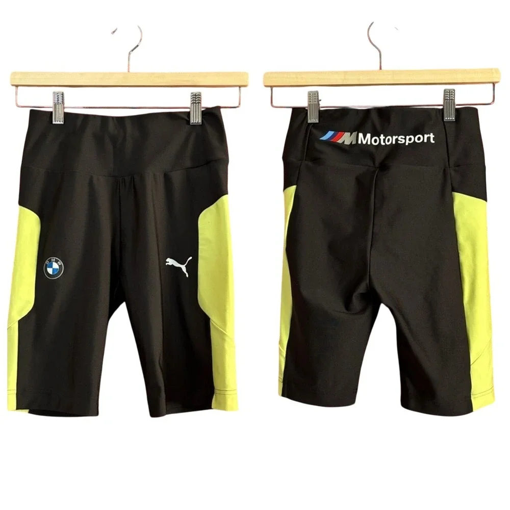 Puma‎ x BMW Motorsport Women's Tight Fit Stretch Biker Shorts Size XS
